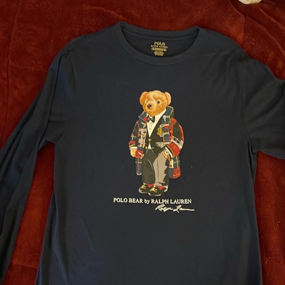 Boys extra large, polo bear, long sleeve T-shirt